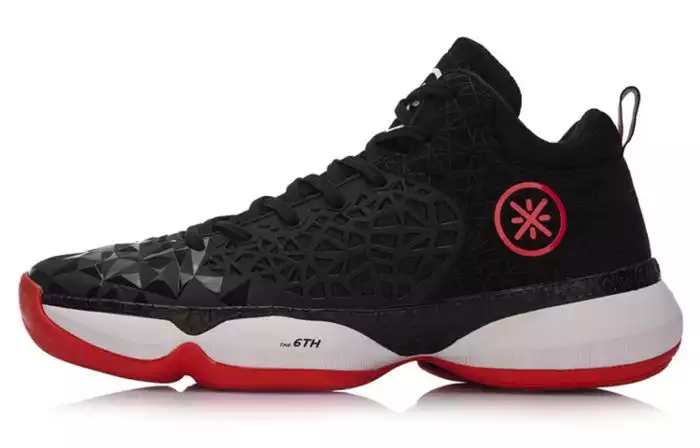 Li-Ning Wade Men's Professional Basketball Shoes - Black/Red