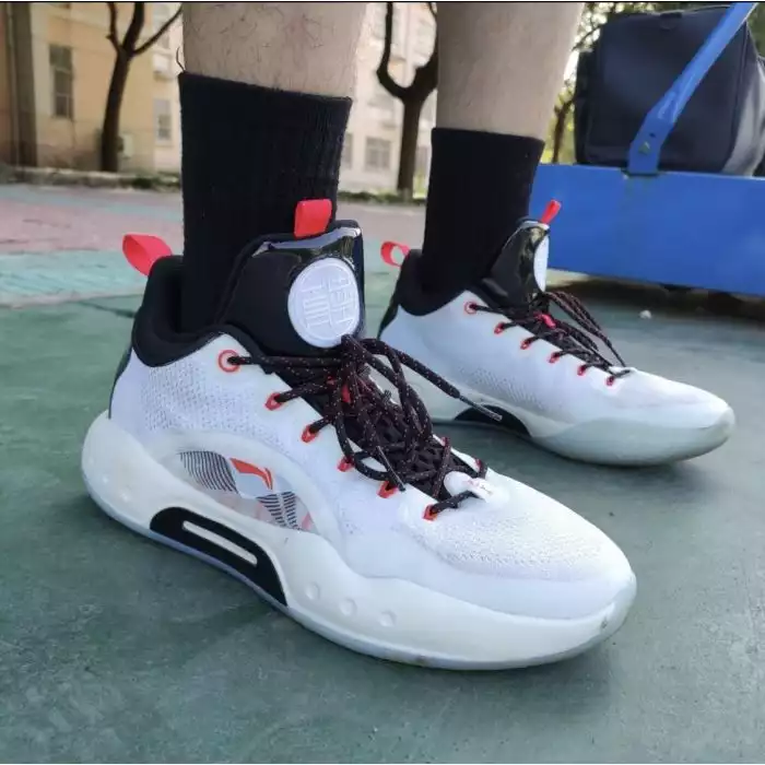 Li-Ning Yu Shuai 14 Men's Low Basketball Shoes - Black/White