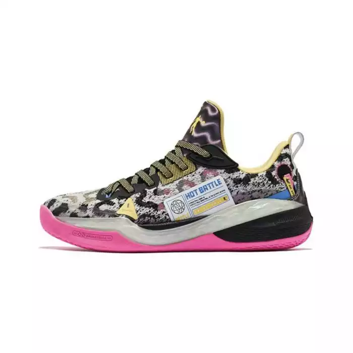 Qiaodan Q-Kungfu Pro バスケットボールシューズ Keldon Johnson x Qiaodan Fengci 6 Pro Basketball Shoes - Black/Pink