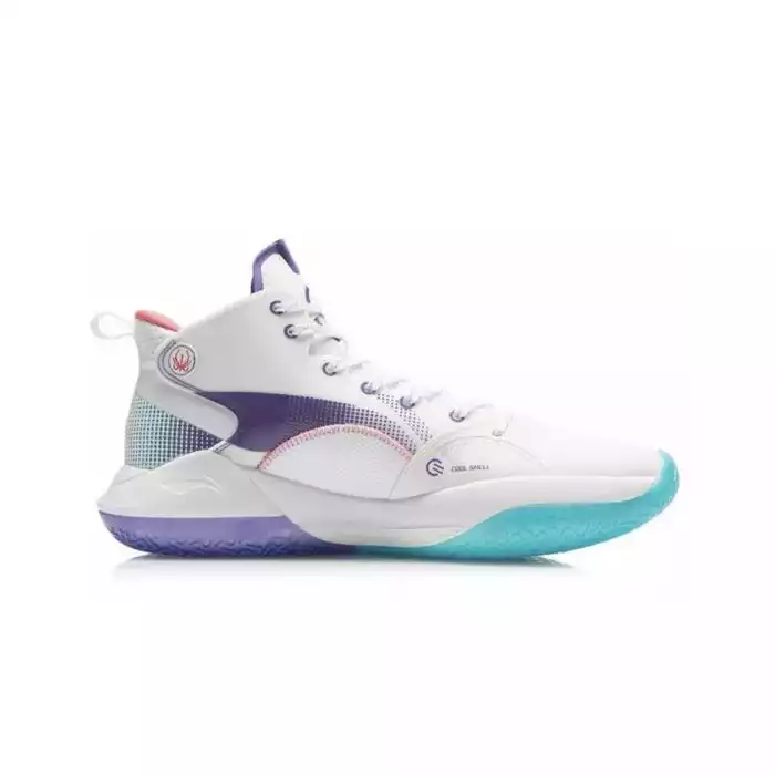 Li-Ning YuShuai 15 “䨻” Men's High Basketball Shoes - White/Blue