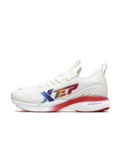 ［騛160X] Xtep Marathon Profession Running Shoes-White/Red