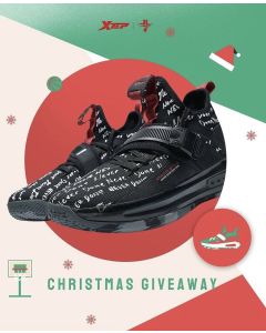 Xtep Jeremy Lin Sports Basketball Shoes - Black/White