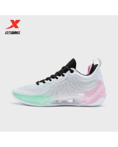 Xtep Jeremy Lin Levitation 8 Pro Basketball Shoes -  White/Green/Pink