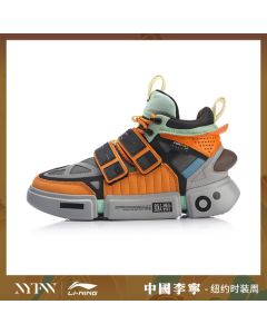 Li-Ning 2019 NYFW Essence 悟道 ACE + Men’s High Casual Shoes - Black/Gray/Orange