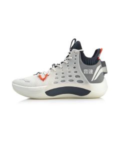 Li-Ning Sonic VII C.J. McCollum Mid Professional Basketball Shoes - White/Black