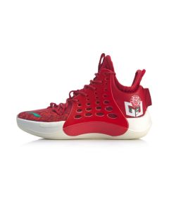 Li-Ning Sonic VII V2 C.J. McCollum Mid Basketball Shoes - Red rose 