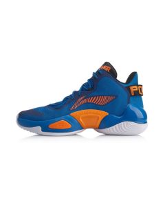 Li-Ning 空袭 6 Power VI Cushioning High Basketball Shoes - Blue/Orange