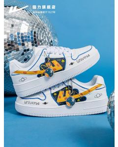 Warrior “Look at the Universe" Summer Hand-painted Trend Low Sneakers