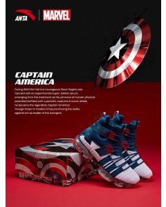 Marvel "Captain America" x Anta Women's Casual Sneakers - White/Blue