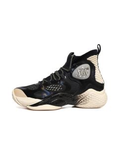 361º x Aaron Gordon 2020 Spring New High Basketball Shoes - Black/Golden