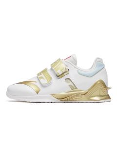 Anta National Team Professional Weightlifting Shoes - White/Gold