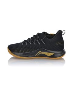 Li-Ning Flash V Playoff Men's Professional Basketball Sneakers - Black/Gold 