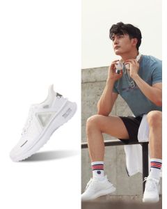 Peak x Taichi 2.0 Pro Breathable Thicken Mid Sneakers - White