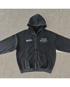 CSGO Team Spirit Washed Zip Up Hoodie - Donk 