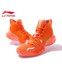 Li-Ning Sonic VIII C.J. MCCOLLUM Official New Men's High Sports Shoes - Orange