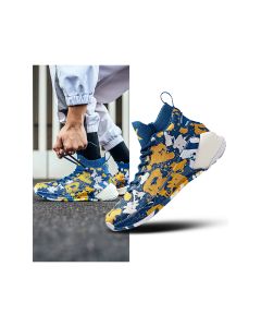 Anta 2019 Men's Klay Thompson KT4 High Basketball Shoes - Blue/Yellow