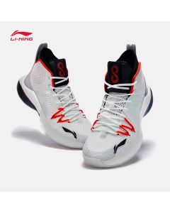 Li-Ning Sonic VIII C.J. MCCOLLUM Official New Men's High Sports Shoes - White/Black