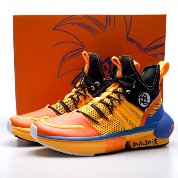 Anta x Super Goku Super Saiyan Men's Basketball Sneakers Orange/Blue/Black