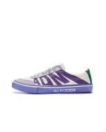 ADM x Feiyue Joint Men‘s/Women’s Casual Canvas Shoes - White/Purple/Green 