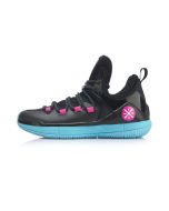 Lining Wade The Six Man 2019 Men's Mid Basketball Sneakers - Black/Blue