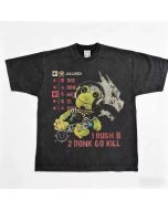 Team Spirit Frog Coach Vintage Washed Oversized T-Shirt