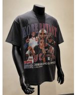 Kyrie Irving Same Kobe 2008 Olympic Tribute Vintage Washed Black Cotton T-Shirt