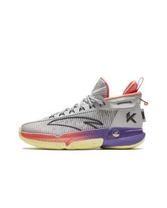 Anta Kids KT Comfortable Basketball Shoes - Gray Purple