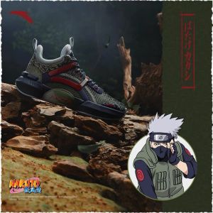 Anta x NARUTO "Hatake Kakashi" Men's Sports Shoes - Khaki Green/Dark Blue