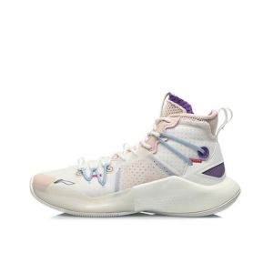 Li-Ning Sonic 8 C.J. MCCOLLUM Official Men's High Sports Shoes - Pink/White