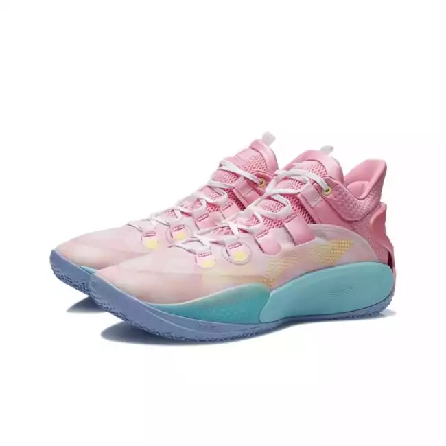 Lining Sonic Ⅸ Low Geranium Pink Li-Ning Sonic 9 C.J. McCollum Low Professional Basketball