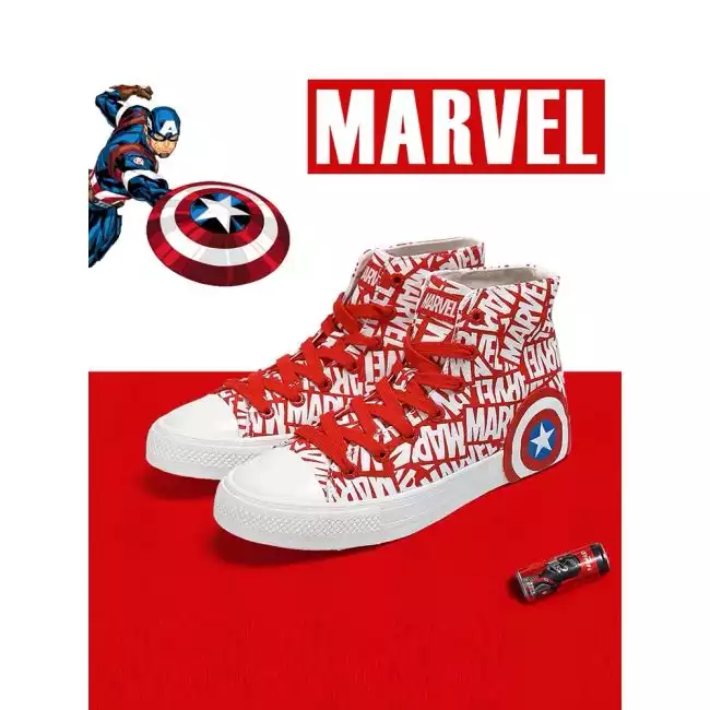 Feiyue x Marvel High Casual Canvas Shoes Captain America