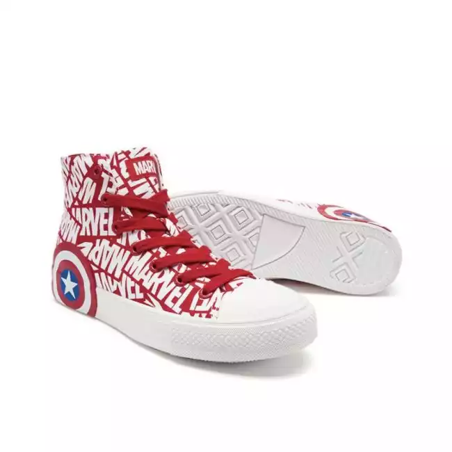 Feiyue x Marvel High Casual Canvas Shoes Captain America