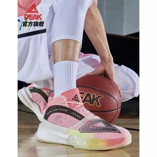 Peak Andrew Wiggins Triangle Men's High Basketball Shoes - Peach