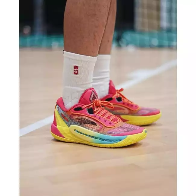 ANTA Kyrie Irving Shockwave 6 Basketball Shoes Red Yellow