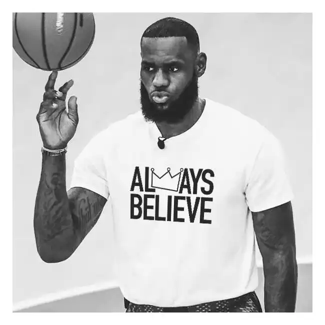 LeBron James Always Believe Basketball Training T shirts