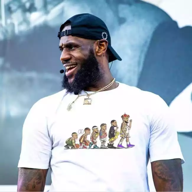 LeBron James Cartoon Basketball Training T shirts
