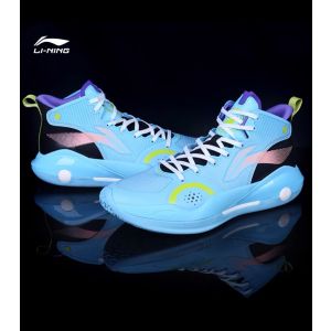 Li-Ning YuShuai 15 “䨻” Men’s High Basketball Shoes - Light blue