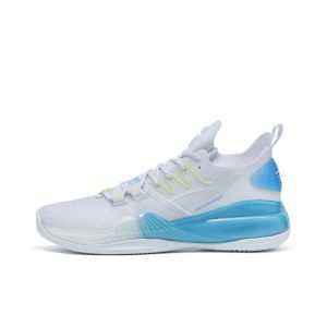 Xtep Jeremy Lin Two SE Men's Sports Basketball Shoes - White/Blue 
