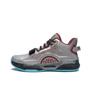  Three Body x 361º | Restraint Star Track Basketball Shoes - Silver/Red