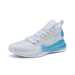 Xtep Jeremy Lin Two SE Men's Sports Basketball Shoes - White/Blue 