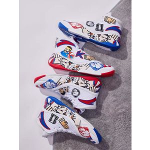 Anta Klay Thompson Kt6 “剁手” 2021 High Men’s Basketball Shoes - White/Blue/Red