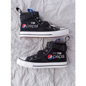 Warrior x Feiyue “Pepsi” Q004G-1 Graffiti Canvas Shoes