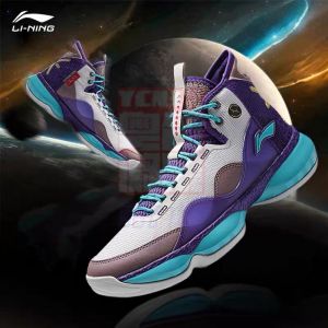 Li-Ning Wow Shadow 2 High Men‘s Basketball Shoes - White/Purple