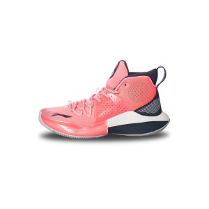 Li-Ning Sonic VIII C.J. MCCOLLUM Official New Men's High Sports Shoes - Pink/Black/White