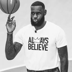 LeBron James Always Believe Basketball Training T-shirts
