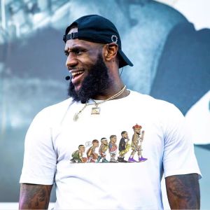 LeBron James Cartoon Basketball Training T-shirts